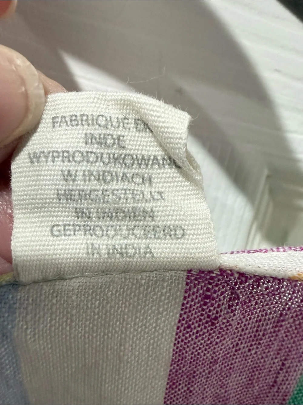 C&C California Rainbow Stripe Linen Tee with Sun Logo - Picture 4 of 7